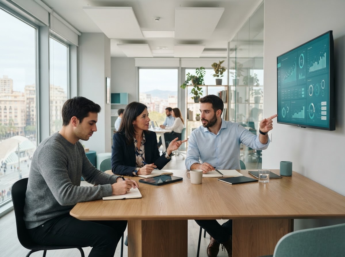 Crecivalía — equipo analizando modelos de datos para inversión